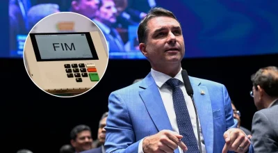 Flávio Bolsonaro reafirma confiança no sistema eleitoral, mas não esclarece afirmações sobre urnas