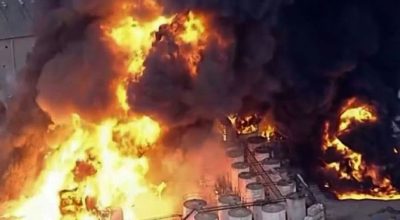 Incêndio em fábrica de produtos químicos em Itaquaquecetuba é controlado após 33 horas de combate