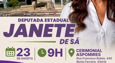 Janete de Sá inicia campanha de reeleição à Assembleia Legislativa do Espírito Santo