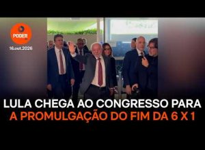 Lula e Janja participam da promulgação que encerra a jornada 6 X 1