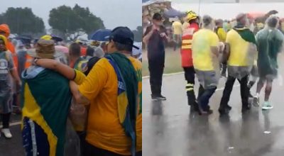 Raio atinge participantes da caminha de Nikolas Ferreira (reprodução/ Internet)