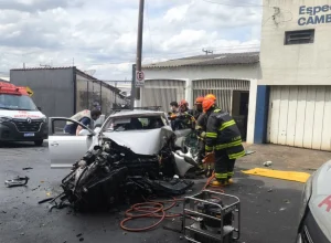 Motorista morre após colisão de carro contra árvore em Marília