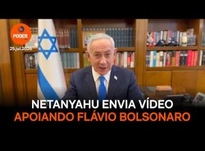 Netanyahu manifesta apoio a Flávio Bolsonaro em vídeo durante convenção do PL