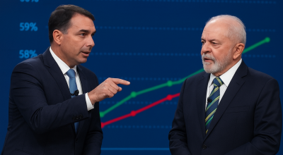 Pesquisa aponta empate técnico entre Flávio Bolsonaro e Lula no segundo turno