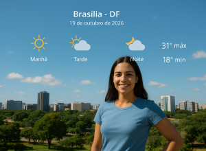 Previsão do tempo em Brasília: sol e aumento de nuvens marcam a segunda-feira