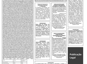 Publicação legal de 3 de agosto de 2026 traz editais e comunicados importantes