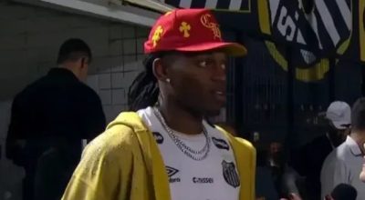 Rafael Leão visita Santos e demonstra apoio a Neymar na Vila Belmiro