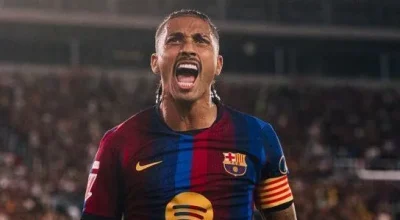 Raphinha se destaca e Barcelona vence Rayo Vallecano com goleada em Laliga